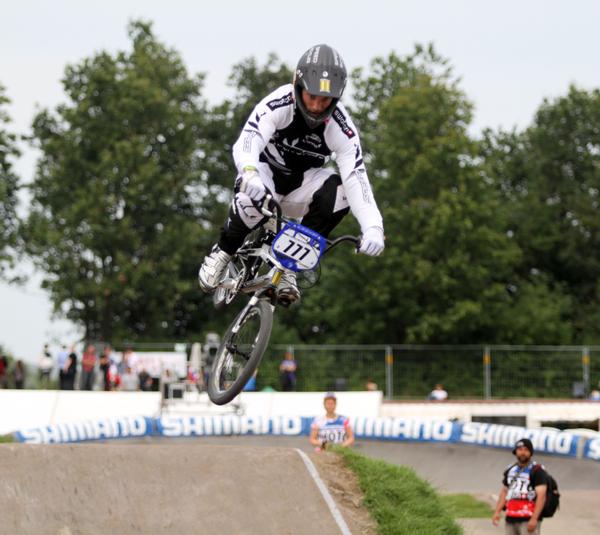 Marc Willers in action during the time trial